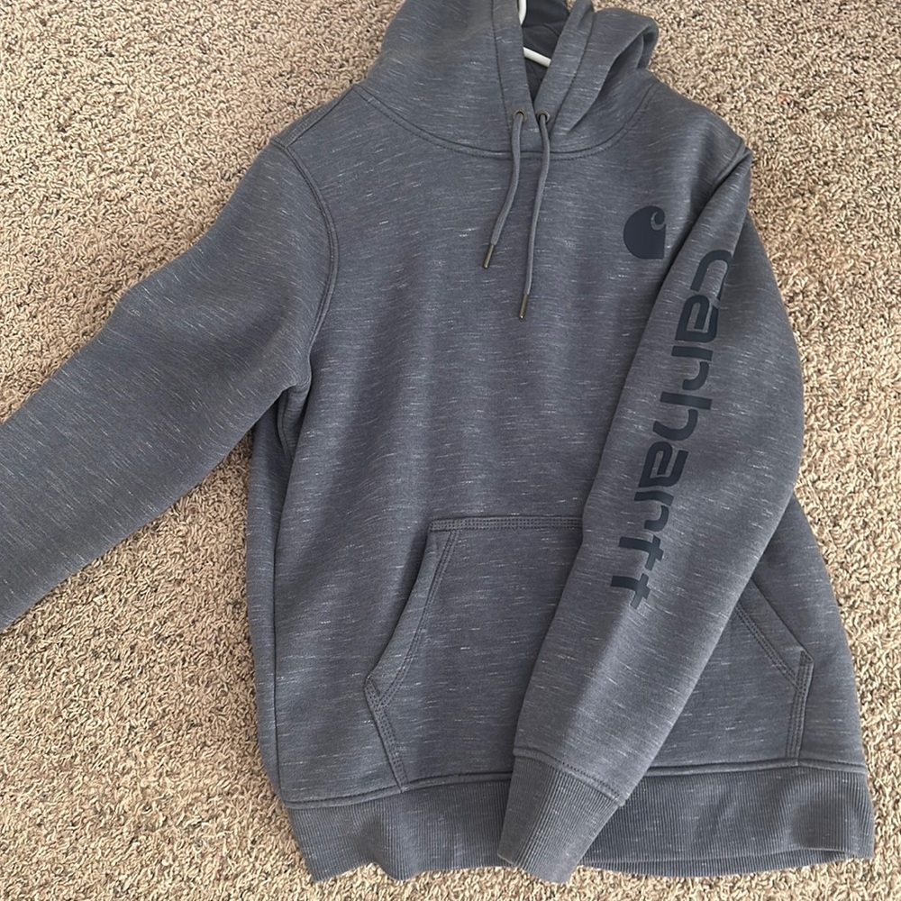 carhartt relaxed fit hoodie, dark blue, medium, never been worn